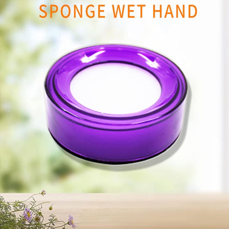 Muloo Finger Wet Sponge Cup Finger Moistener for Counting Currency Paper Money Bill Random Color Office Stationery Supplies Wet Sponge for Fingers Counting Money - Image 2